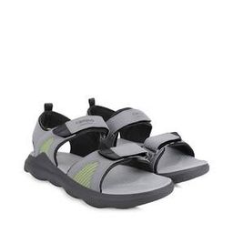 Textured Sandals with Velcro Fastening-image-48