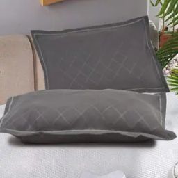 Set of 2 Geometric Print Pillow Covers 27" x 17"-13
