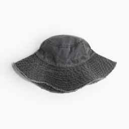 Women Frayed-Edge Cotton Bucket Hat-image-10