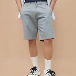 Men Regular Fit Bermudas with Insert Pockets-picture-22