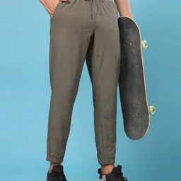 Men Mid-Rise Joggers with Elasticated Drawstring Waist-18