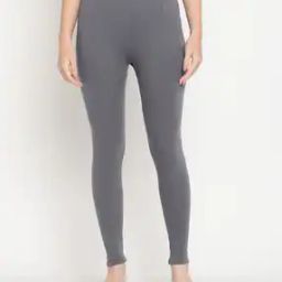 Ankle-Length Leggings with Elasticated Waist-image-76