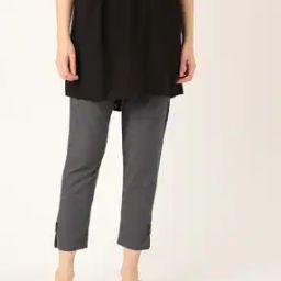 Slim Fit Pants with Waist Tie-Up-image-13