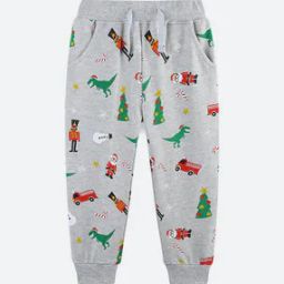 Boys Graphic Print Mid Rise Jogger-32