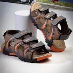 Men Multi-Strap Sandals with Velcro Fastening-image-17