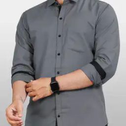 Men Regular Fit Shirt with Front Patch Pocket-image-53