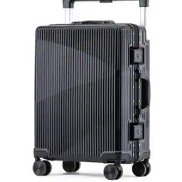 Striped Trolley Bag with 360 Degree Rotating Wheel-14