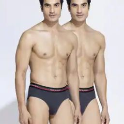 Men Pack of 2 Briefs with Logo Waistband-image-39