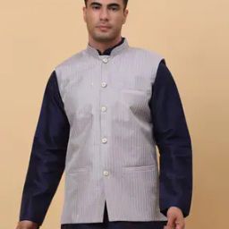 Men Embellished Nehru Jacket-17