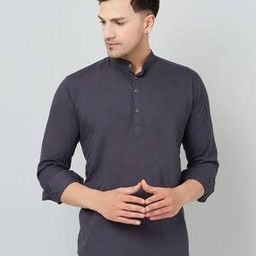 Mandarin-Collar Short Kurta-27