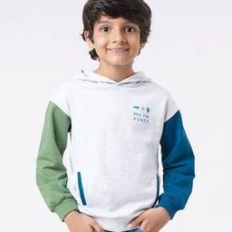 Sustainable Colourblock Hoodie with Welt Pockets-image-13