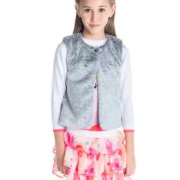 Sleeveless Jacket with Button Detail-image-96