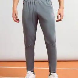 Men Fitted Track Pants with Elasticated Waist-image-34