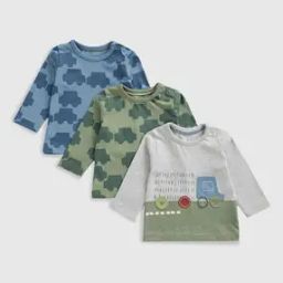 Boys Pack of 3 Car Print Round-Neck T-Shirts-picture-51