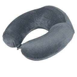 billebon Memory Foam Travel Neck Pillow with Button Closure image 1