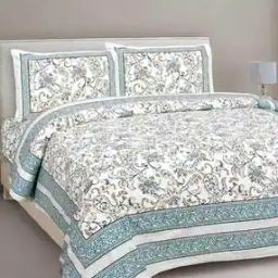 245 TC Bedsheet with 2 Pillow Covers-image-14