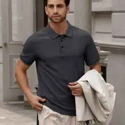 Men Regular Fit Polo T-shirt-image-79