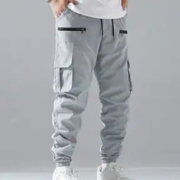 Men Relaxed Fit Cargo Joggers with Drawstring Waist-picture-37
