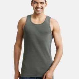 9922 Super Combed Cotton Rib Racer Back Styling Round-Neck Gym Vest-51