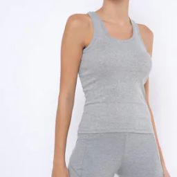 Ribbed Racerback Tank Top-image-83