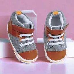 Fabric Shoes with Velcro fastening-image-71