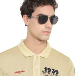 Solid Aviator Sunglasses-24