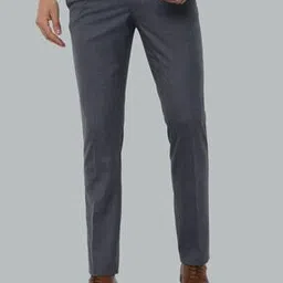 Heathered Slim Fit Trousers-image-41
