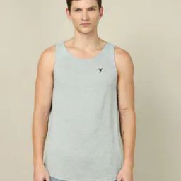 Men Colour-block Sleeveless Vest-image-13