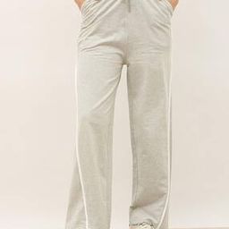 Women Wide Leg Jogger With Decorative Contrast Single Jersey Detail At Side-image-31