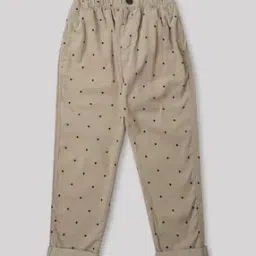 Polka-Dot Pure Cotton Trousers-image-57