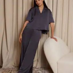 Women Shirt & Pyjamas Set with Insert Pockets-image-25