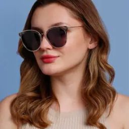 Women UV Protection Circular Sunglass -image-45