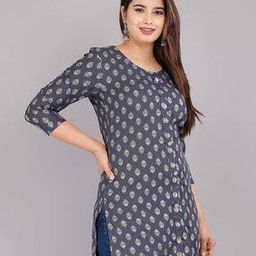 Floral Print Straight Kurti-picture-34