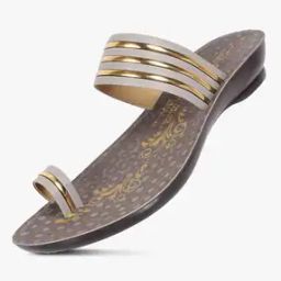Women Toe-Ring Flip-Flops with Floral Print Footbed-48