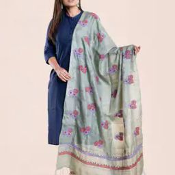 Kantha Stitch Silk Dupatta-picture-27