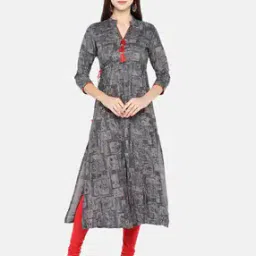vbuyz Floral Print A-line Kurti-picture-43