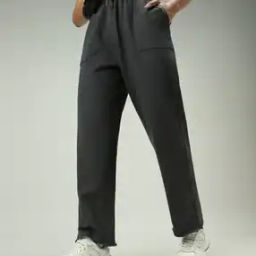 Women Straight Track Pants with Insert Pockets-image-61