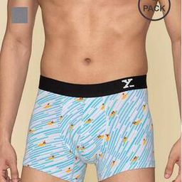 Pack of 2 Printed Trunks with Elasticated Waistband-picture-13