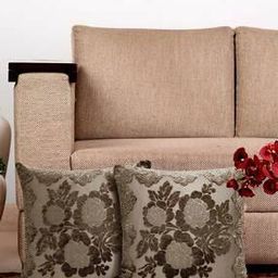 Set of 2 Floral Velvet Cushion Covers 24" x 24 "-21