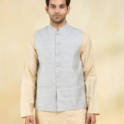 Men Regular Fit Nehru jacket-image-63