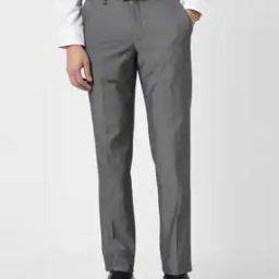 Men Fixed Waist Slim Fit Trousers-image-97
