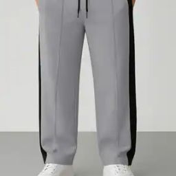 Men Colour-block Track Pants-picture-37