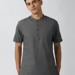 Men Solid Short Kurta-picture-3