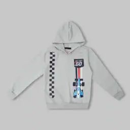 Boys Printed Regular Fit Printed Hoodie-image-48