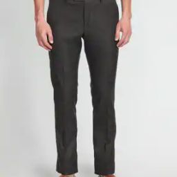 Hudson Tailored Fit Flat-Front Trousers-image-2