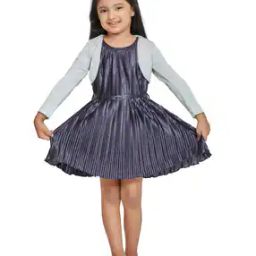Solid Fit and Flare Dress-image-21