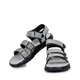 Strappy Sandals with Velcro Fastening-picture-52