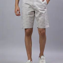 Men Striped Regular Fit Cotton Shorts-image-3