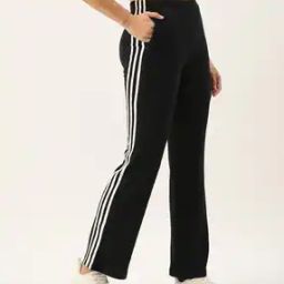 Panelled Flared Track Pants-image-49