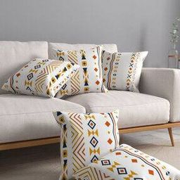 Set of 5 Graphic Print Cushion Covers-4